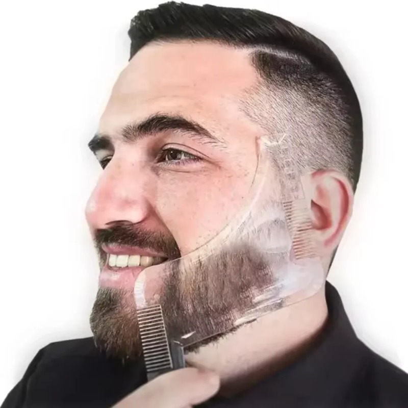 1PC 남성용 수염 쉐이핑 템플릿 빗 가볍고 유연한 올 - Men'S Grooming Facial 리뷰 및 가격