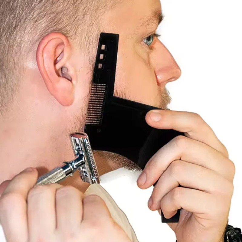 1PC 남성용 수염 쉐이핑 템플릿 빗 가볍고 유연한 올 - Men'S Grooming Facial 리뷰 및 가격