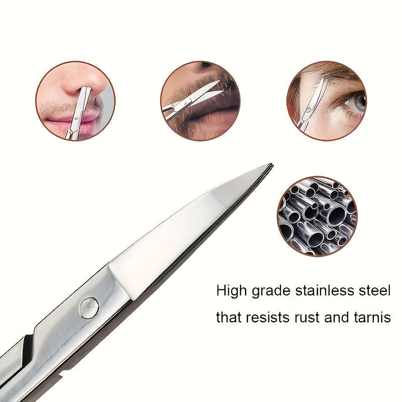 1/3개입 남녀공용 얼굴털 정리 가위 세트 눈썹 코털  - Men'S Grooming Facial 리뷰 및 가격