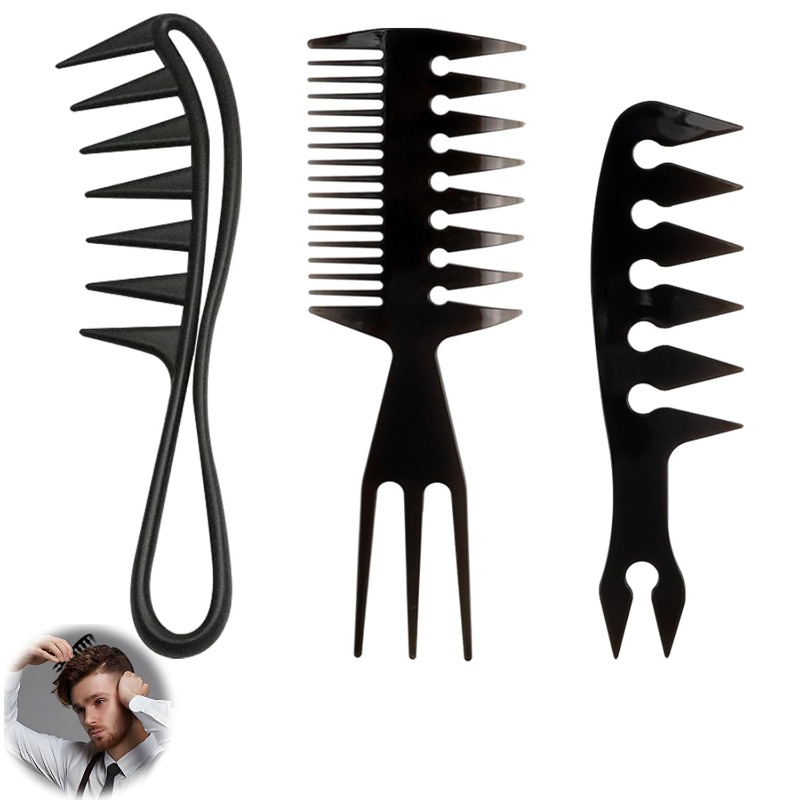 1/3개입 와이드 칫솔형 헤어 빗 – 남성용 전문 이발 - Men'S Grooming Essentials 리뷰 및 가격